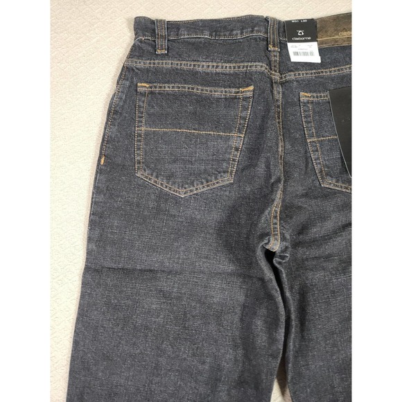 Claiborne Jeans Mens 31x30 Regular Fit Denim Charcoal Wash Pockets NWT 17 - Picture 9 of 12
